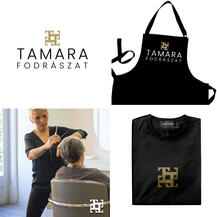 Mini arculat fodrászat részére, mockupokkal.